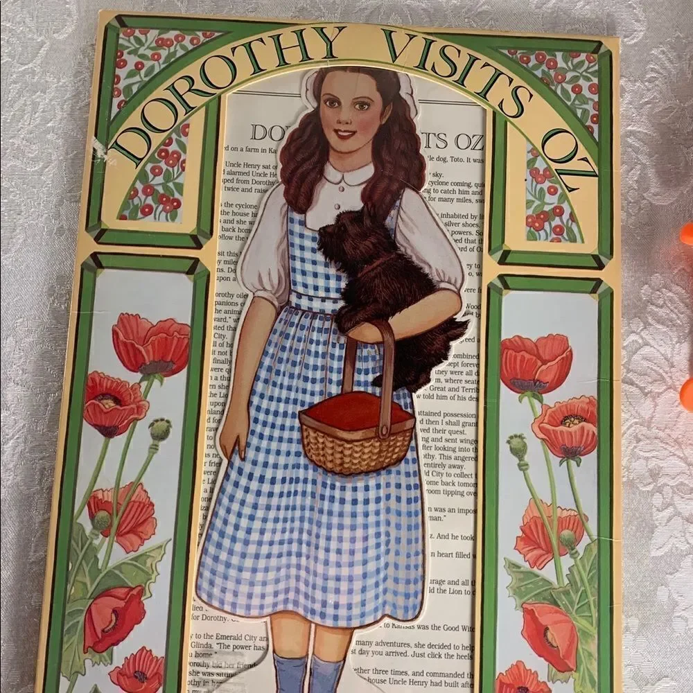 Dorothy Visits Oz A Paper Doll By Peck Gande Tin Man Scarecrow Lion Wizard Of Oz